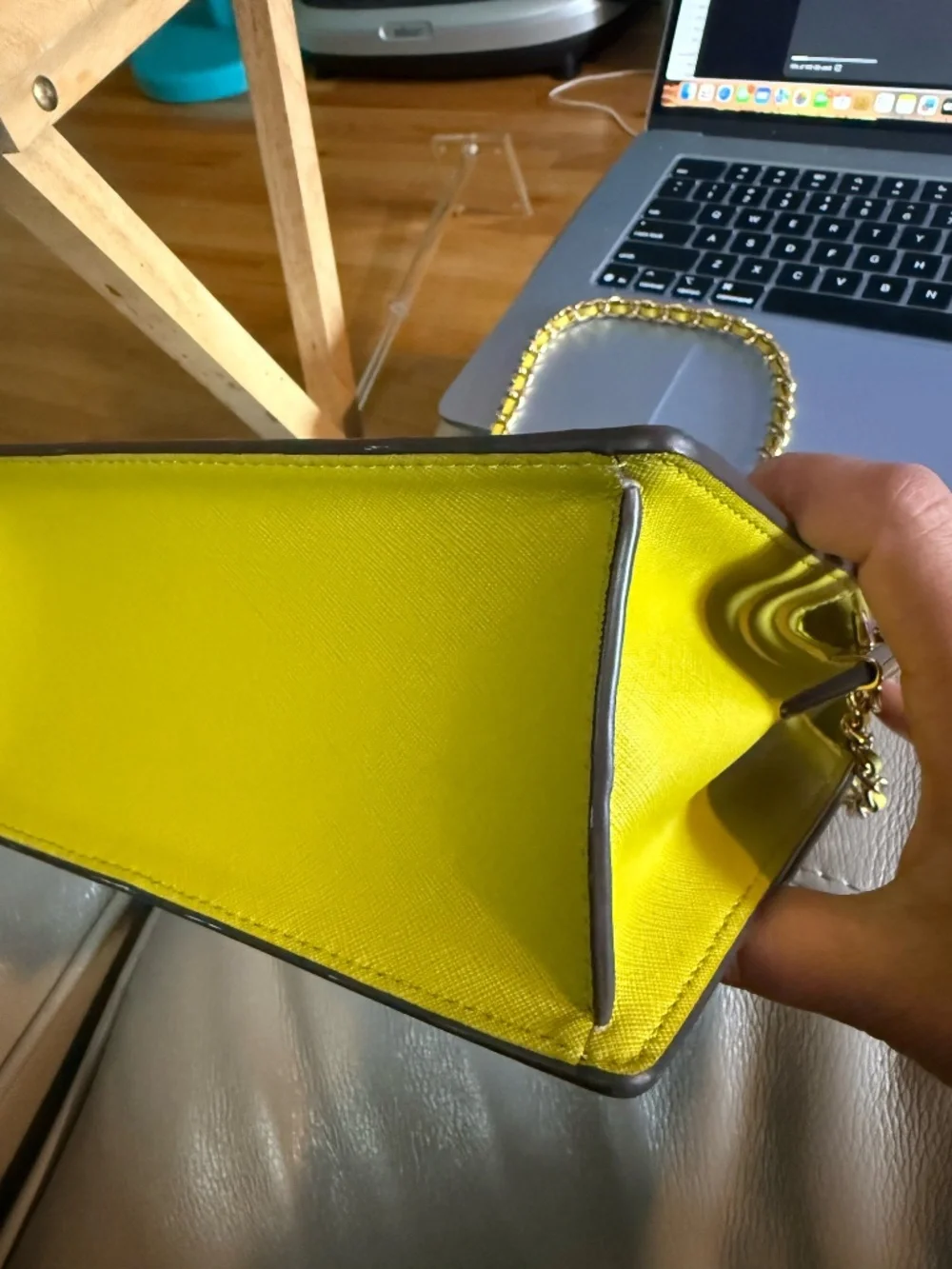 Tory Burch Convertible Robinson Saffiano Leather Crossbody Lime Green